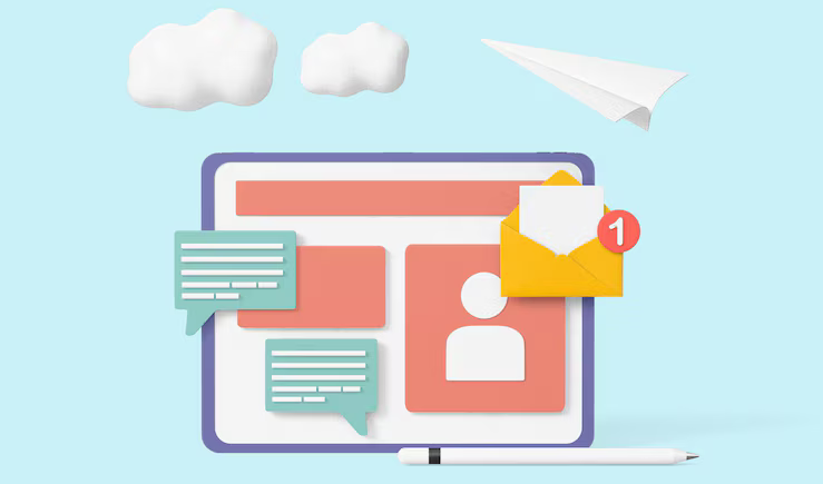 e mail message mail notification social network new mail spam concept 3d rendering 748948 178 e1710934585937
