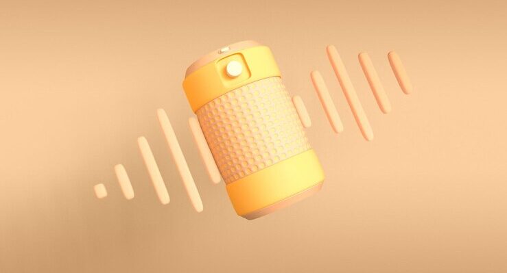 portable loudspeaker icon isolated 3d render illustration 47987 8950 e1711021188545