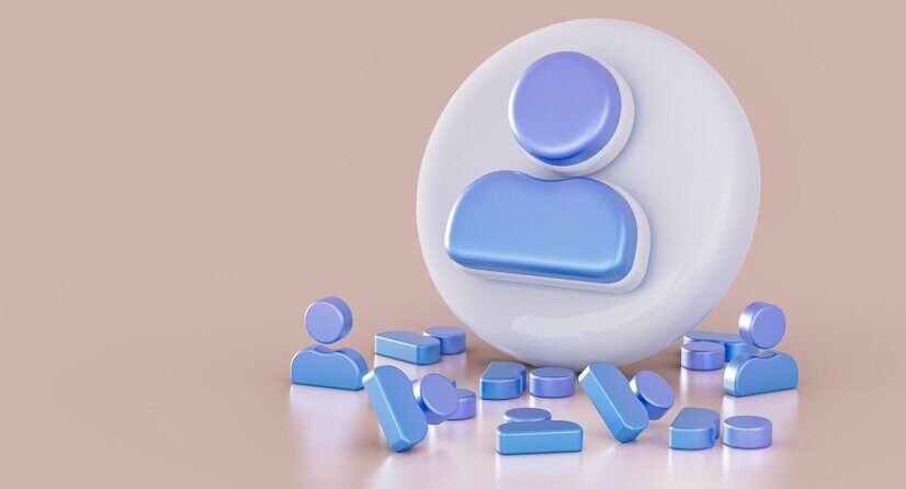 realistic user sign icon white glossy background 3d render concpet social banner 492780 2101 e1710490688152